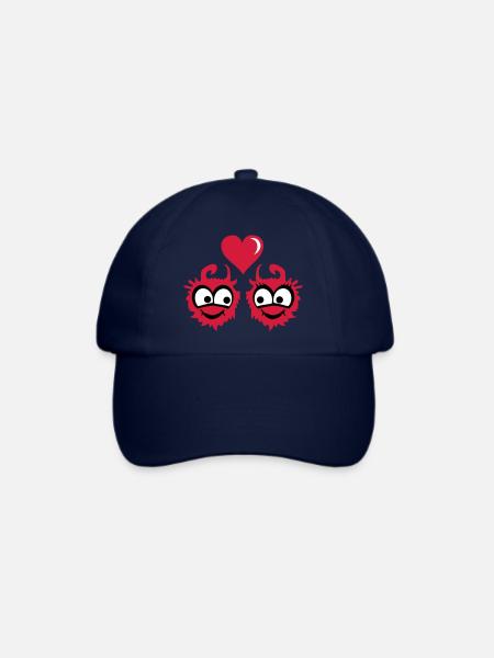 monster love - Baseballkappe - Blau/Blau