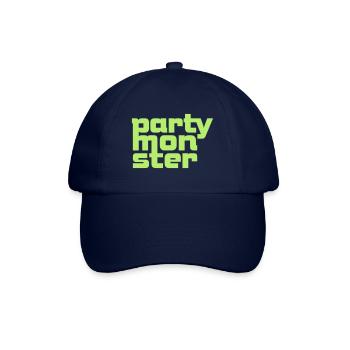Partymonster-Font No. 1 - Baseballkappe - Blau/Blau - Vorne