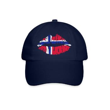 Hinweis Norwegische Lippen - Baseballkappe - Blau/Blau - Vorne