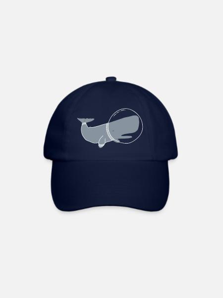 SPACE WHALE - Baseballkappe - Blau/Blau