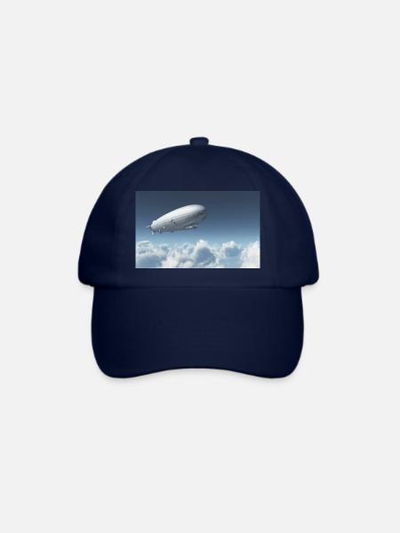 Zeppelin über den Wolken - Baseballkappe - Blau/Blau
