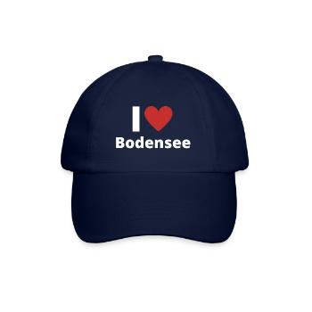 I Love Bodensee weiß - Baseballkappe - Blau/Blau - Vorne