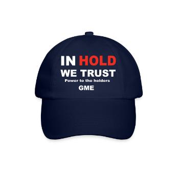 In der Warteschleife vertrauen wir GME Gamestop Corp New - Baseballkappe - Blau/Blau - Vorne