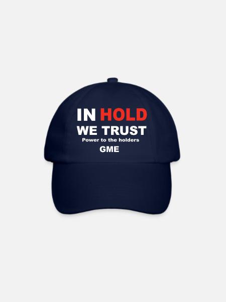 In der Warteschleife vertrauen wir GME Gamestop Corp New - Baseballkappe - Blau/Blau