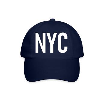NYC - New York City - USA - Big Apple - Manhattan - Baseballkappe - Blau/Blau - Vorne