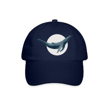 Blauer Wal - Baseballkappe - Blau/Blau - Vorne
