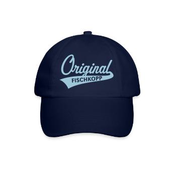 Original Fischkopp (Norddeutsch / Nordisch / 1C) - Baseballkappe - Blau/Blau - Vorne