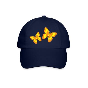 Schmetterling Falter Insekten Frühling Sommer bunt - Baseballkappe - Blau/Blau - Vorne
