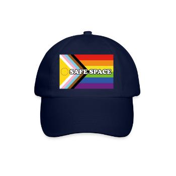 Inclusive Pride Progress Flag SICHERER RAUM - Baseballkappe - Blau/Blau - Vorne