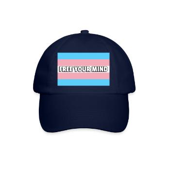 Trans Pride BEFREIEN SIE IHREN GEIST - Baseballkappe - Blau/Blau - Vorne