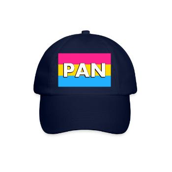 Pan Flag Pansexuelle Pan Flag Pansexualität Stolz - Baseballkappe - Blau/Blau - Vorne