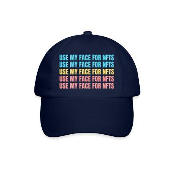 Use my face for NFTs - Baseballkappe - Blau/Blau - Vorne