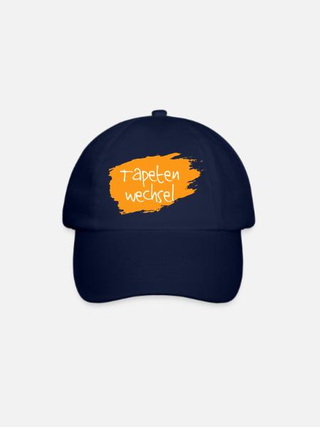 Tapetenwechsel orange - Baseballkappe - Blau/Blau