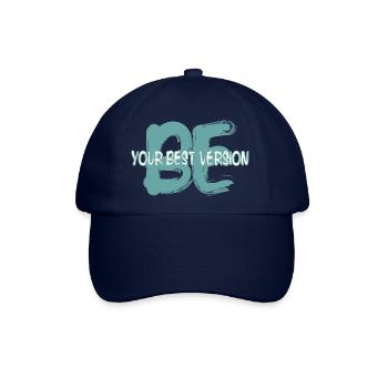 Sei die beste Version von dir selbst - Baseballkappe - Blau/Blau - Vorne