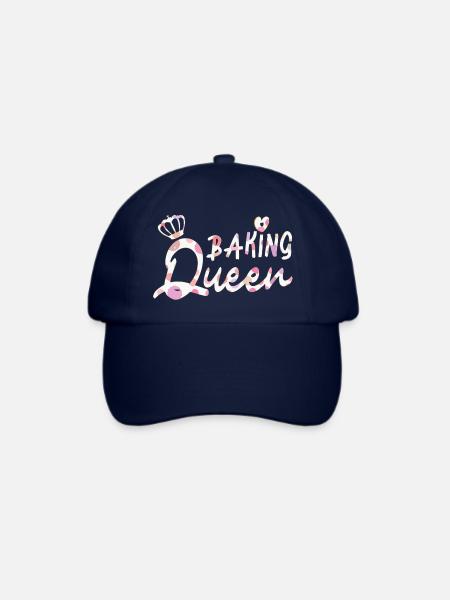 Baking Queen personalisierbar - Baseballkappe - Blau/Blau