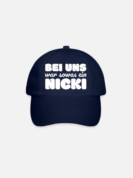 DDR Nicki Spruch Geschenk - Baseballkappe - Blau/Blau
