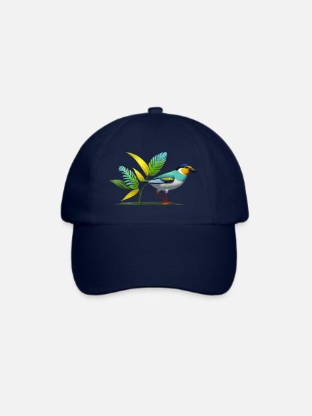 Vogel - Baseballkappe - Blau/Blau