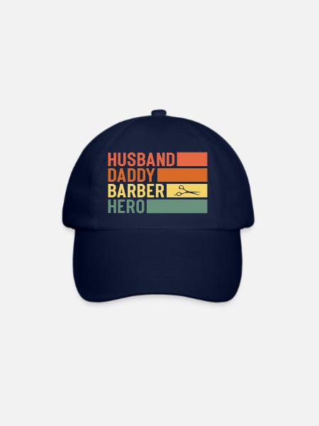 Husband Daddy Barber Hero - Baseballkappe - Blau/Blau