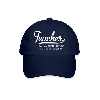 Lehrerin - Baseballkappe - Blau/Blau - Vorne