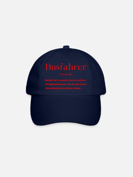 Busfahrer Definition - Baseballkappe - Blau/Blau