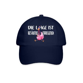 Die Lage ist besäufniserregend - Baseballkappe - Blau/Blau - Vorne