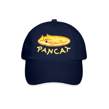 Pancake Katze - Baseballkappe - Blau/Blau - Vorne
