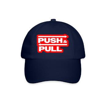 Push and Pull Red - Baseballkappe - Blau/Blau - Vorne