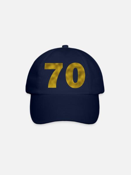 Geburtstag 70 Jahre - Baseballkappe - Blau/Blau