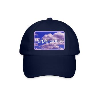Purple clouds - Baseballkappe - Blau/Blau - Vorne