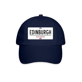 Ortsschild von Edinburgh - Baseballkappe - Blau/Blau - Vorne