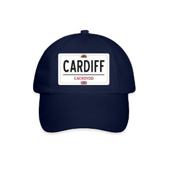 Ortsschild Cardiff - Baseballkappe - Blau/Blau - Vorne