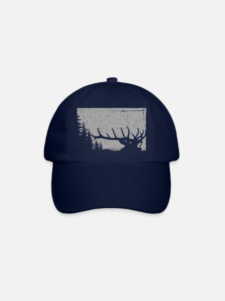 Hirsch - Baseballkappe - Blau/Blau