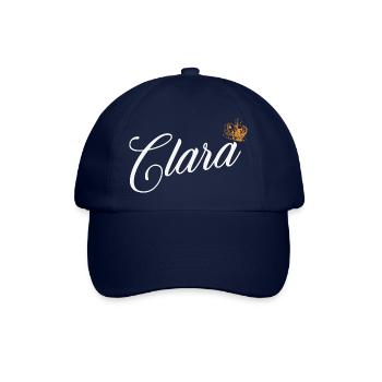 Clara Custom Name für Frauen Kinder Kleinkinder - Clara - Baseballkappe - Blau/Blau - Vorne