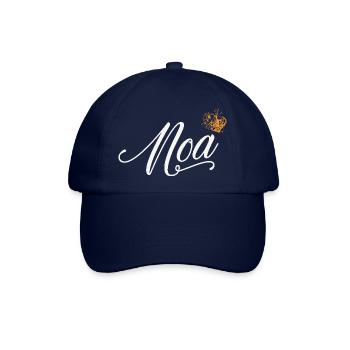 Noa Custom Name für Frauen Kinder Kleinkinder - Noa Name - Baseballkappe - Blau/Blau - Vorne