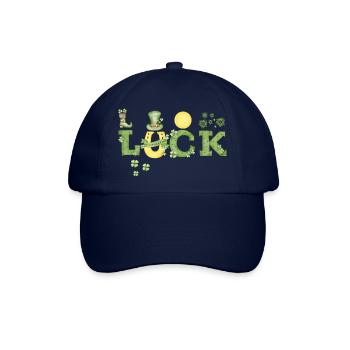 the luck is near - Baseballkappe - Blau/Blau - Vorne