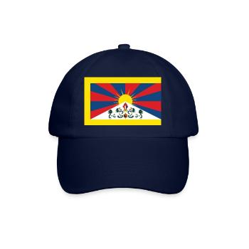 Offizielle tibetische Chungpo-Flagge - Baseballkappe - Blau/Blau - Vorne