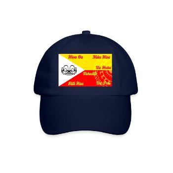 Marquesan Flagge - Personalisiert - Baseballkappe - Blau/Blau - Vorne