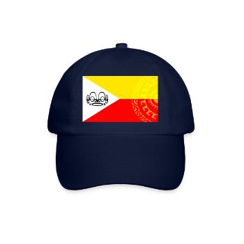 Marquesan Flagge - Personalisiert 1 - Baseballkappe - Blau/Blau - Vorne