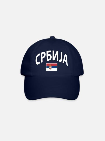 Serbien - Baseballkappe - Blau/Blau