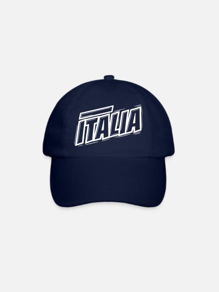 Italia Italienische Bold Typografie - Baseballkappe - Blau/Blau
