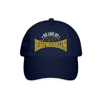 Die Lage ist Besäufniserregend - Baseballkappe - Blau/Blau - Vorne