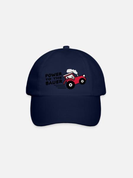power_to_the_bauer - Baseballkappe - Blau/Blau