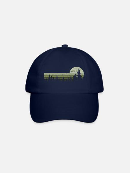 Wald Natur Bäume Outdoor Naturliebhaber Wildnis - Baseballkappe - Blau/Blau