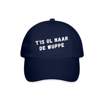 Westflämisches Dialekthemd. Es ist der alte Wuppe - Baseballkappe - Blau/Blau - Vorne