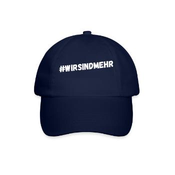 wir sind mehr Demonstration Deutschland - Baseballkappe - Blau/Blau - Vorne