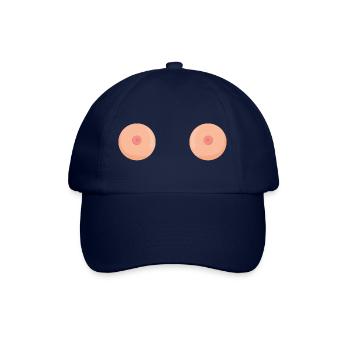boobs - Baseballkappe - Blau/Blau - Vorne