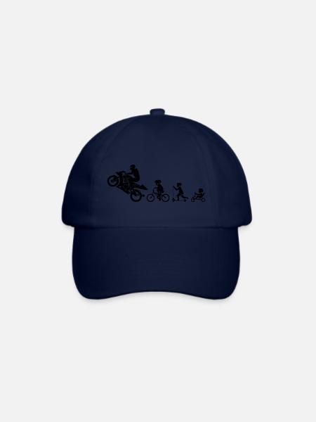 Motorrad - Baseballkappe - Blau/Blau