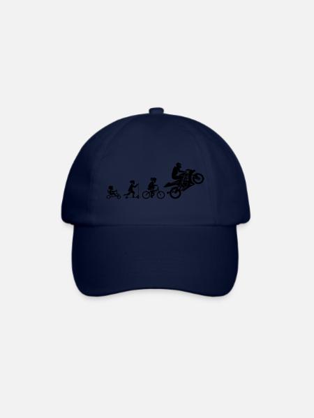 Motorrad - Baseballkappe - Blau/Blau