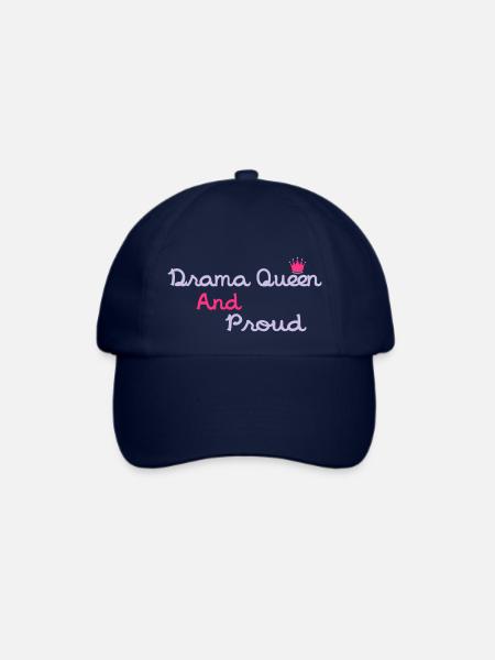 Drama Queen & Proud - Baseballkappe - Blau/Blau