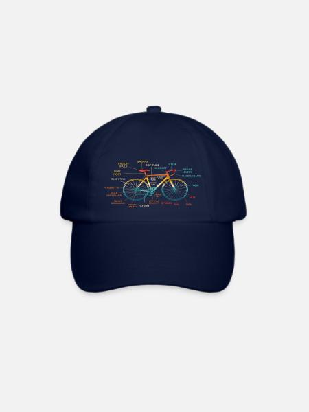 Lustiges Fahrrad Design Bicycle - Baseballkappe - Blau/Blau